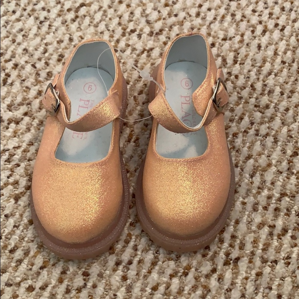 Pink glitter shoes